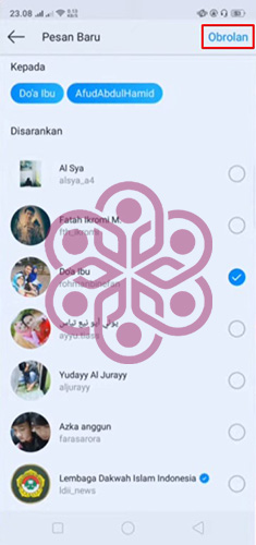 Cara Membuat Grup di IG Klik Obrolan