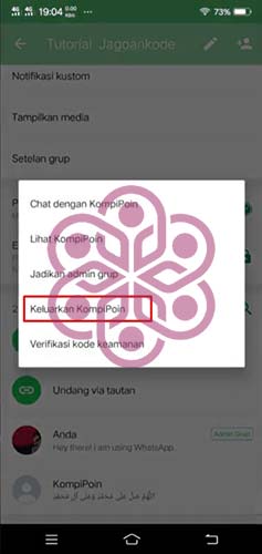 Cara Menghapus Grup WA Keluarkan Anggota