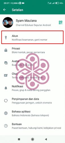 Cara Ganti Nomor WA Tanpa Keluar Grup Ketuk Akun