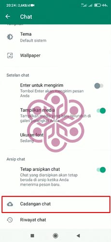 Cara Ganti Nomor WA Tanpa Keluar Grup Ketuk Cadangan Chat
