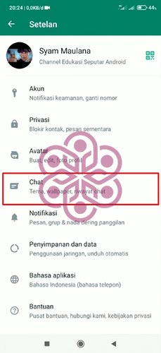 Cara Ganti Nomor WA Tanpa Keluar Grup Ketuk Menu Chat
