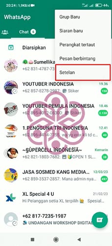 Cara Ganti Nomor WA Tanpa Keluar Grup Ketuk Setelan