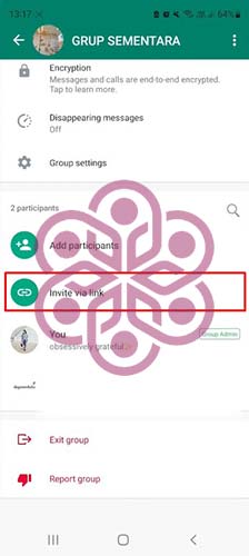 Cara Menambahkan Nomor ke Grup WA Tanpa Menyimpan Kontak Tekan Bar Menu Invite Via Link