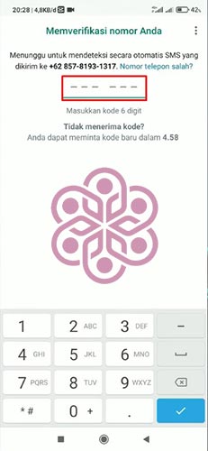 Masukkan Kode Verifikasi