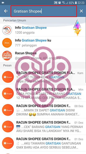 Masukkan Nama Grup Telegram