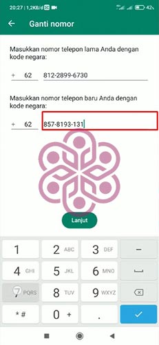 Masukkan Nomor Telepon Baru