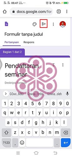 Tekan Icon Tanda Panah 1