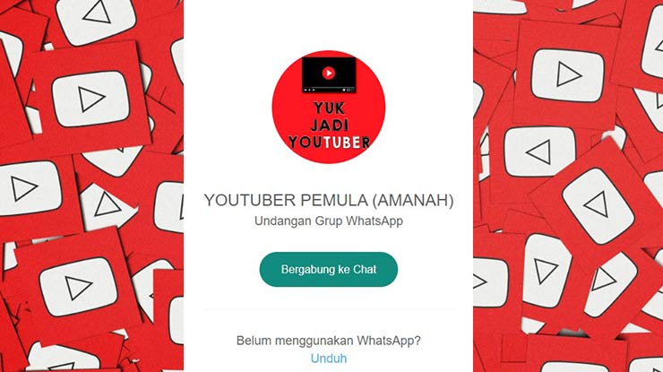 Grup WA Youtuber Pemula