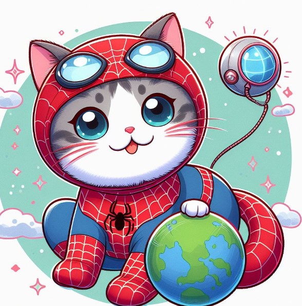 Foto Profil WhatsApp Kucing Spiderman